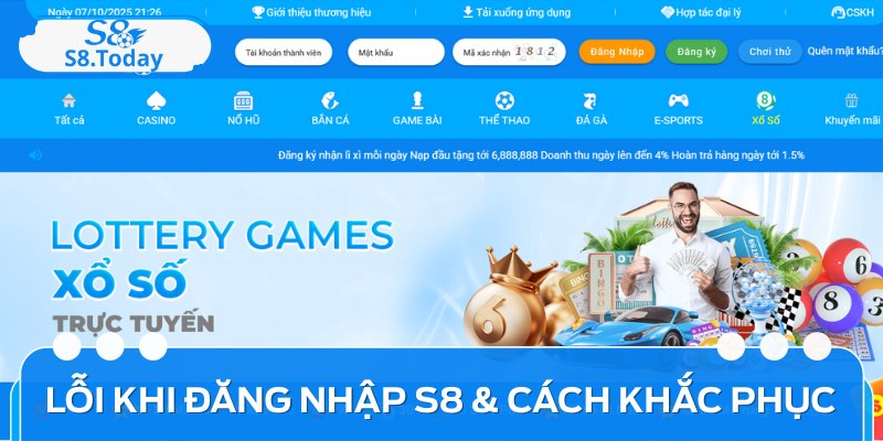 Từng Bước Đăng Nhập S8 Đơn Giản Dành Cho Người Mới Bắt Đầu 4 Một số lỗi thường gặp khiến bạn không đăng nhập được